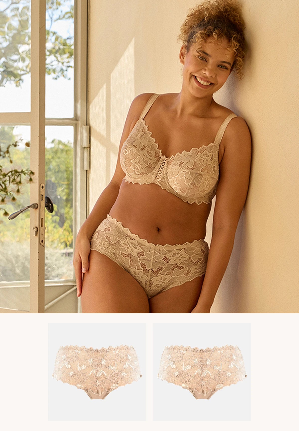Set van 2 hoge taille slips Arum Skin