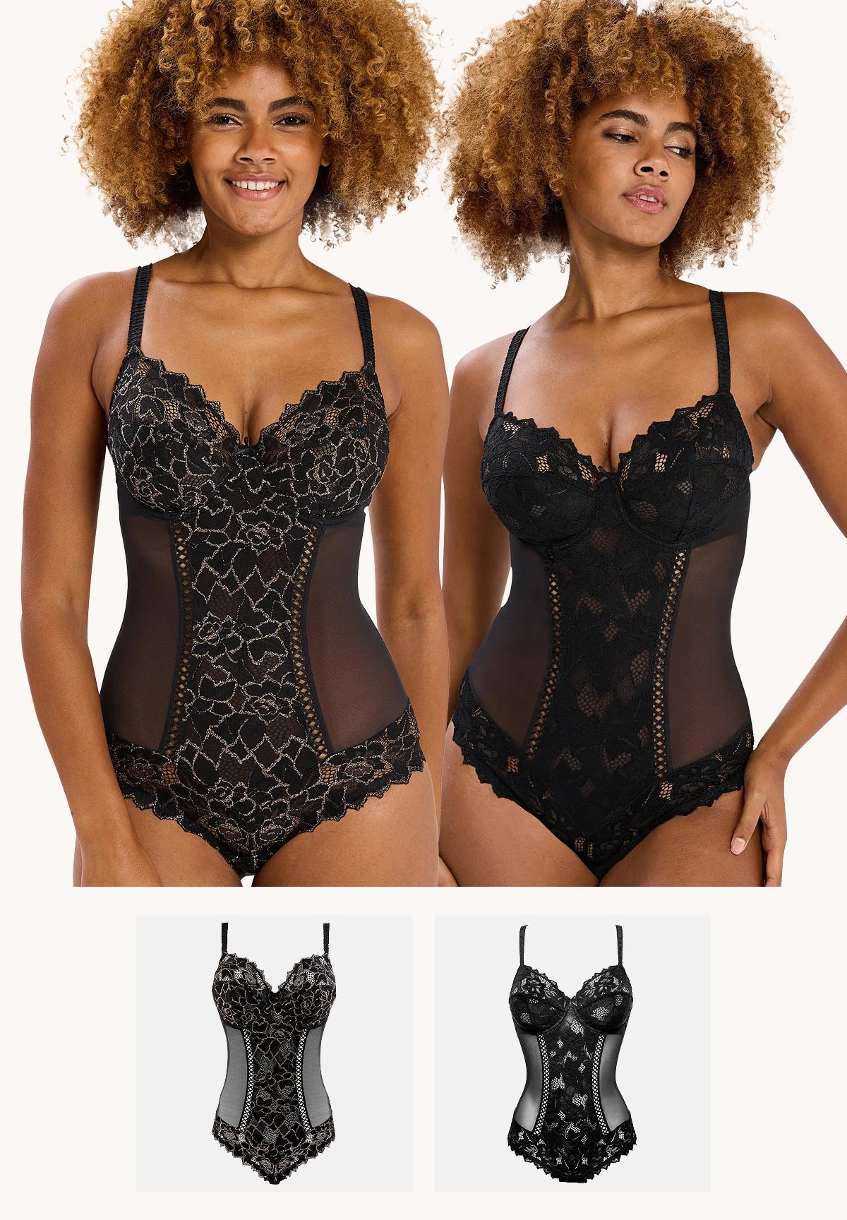 Lot de 2 bodys Arum Party et Arum noir