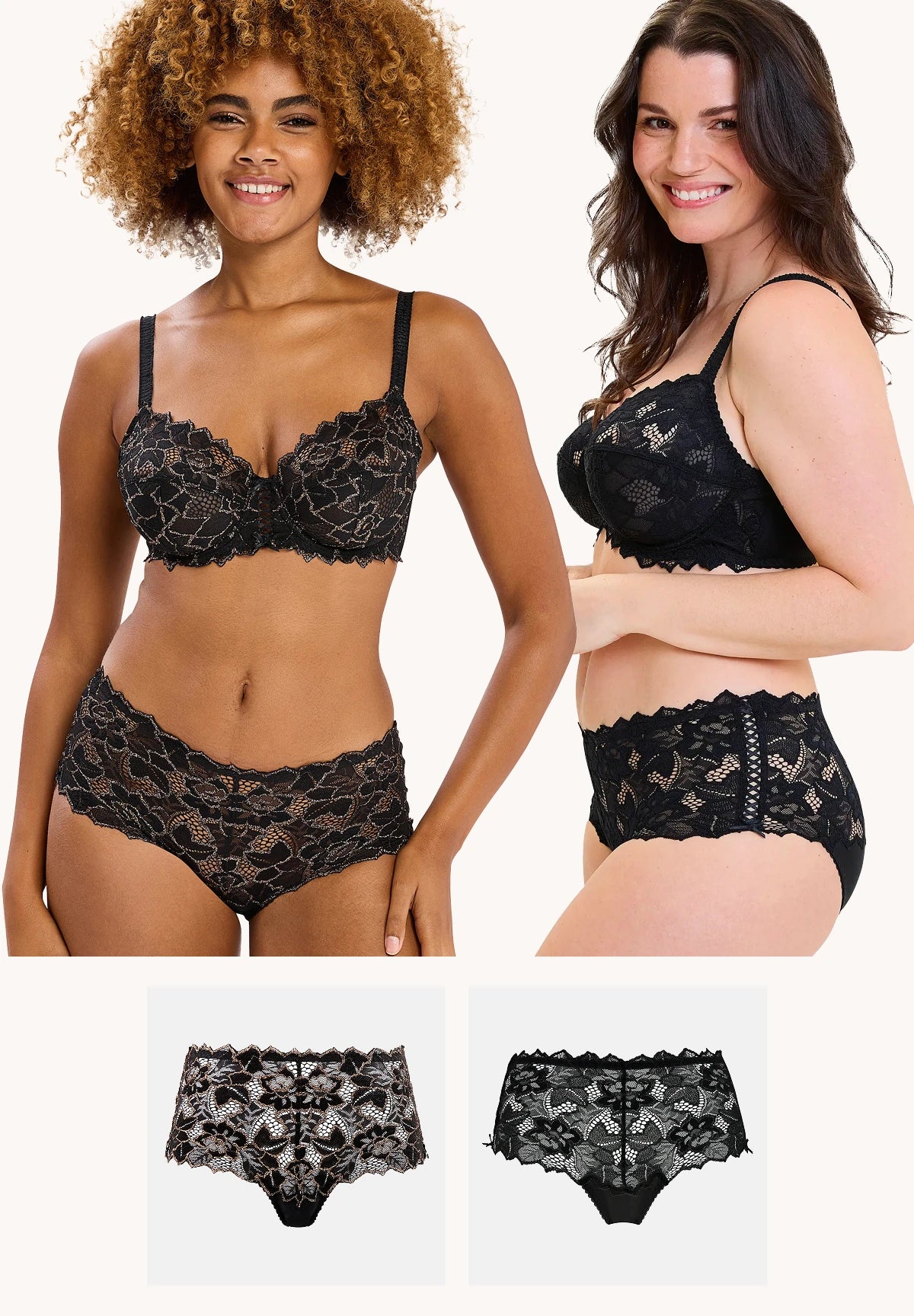 Lot de 2 culottes Arum Party et Noir