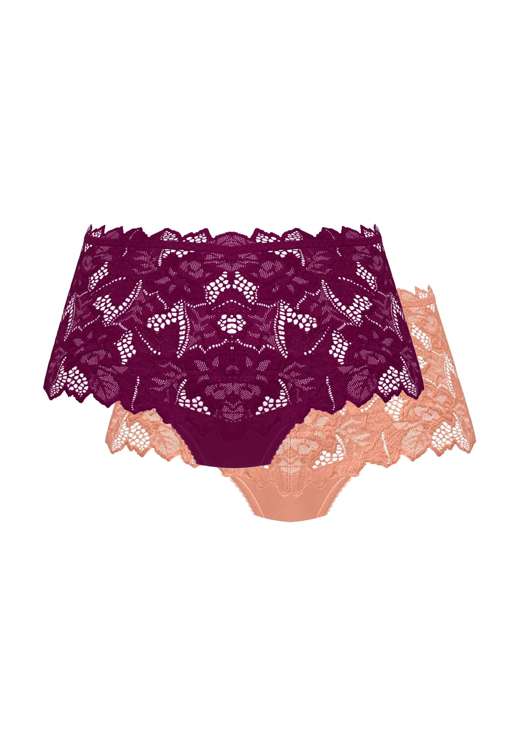 Lot de 2 culottes Arum Rose Pêcher et Magenta Pourpre