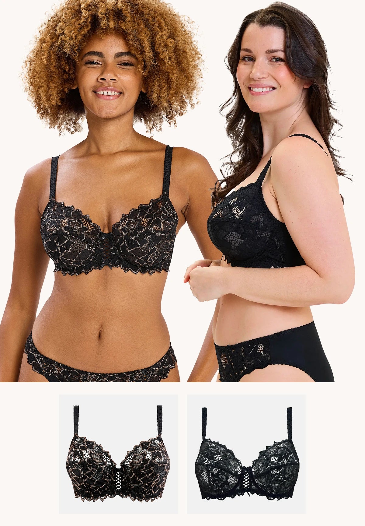 Lot de 2 soutiens-gorge Arum Party et Arum Noir