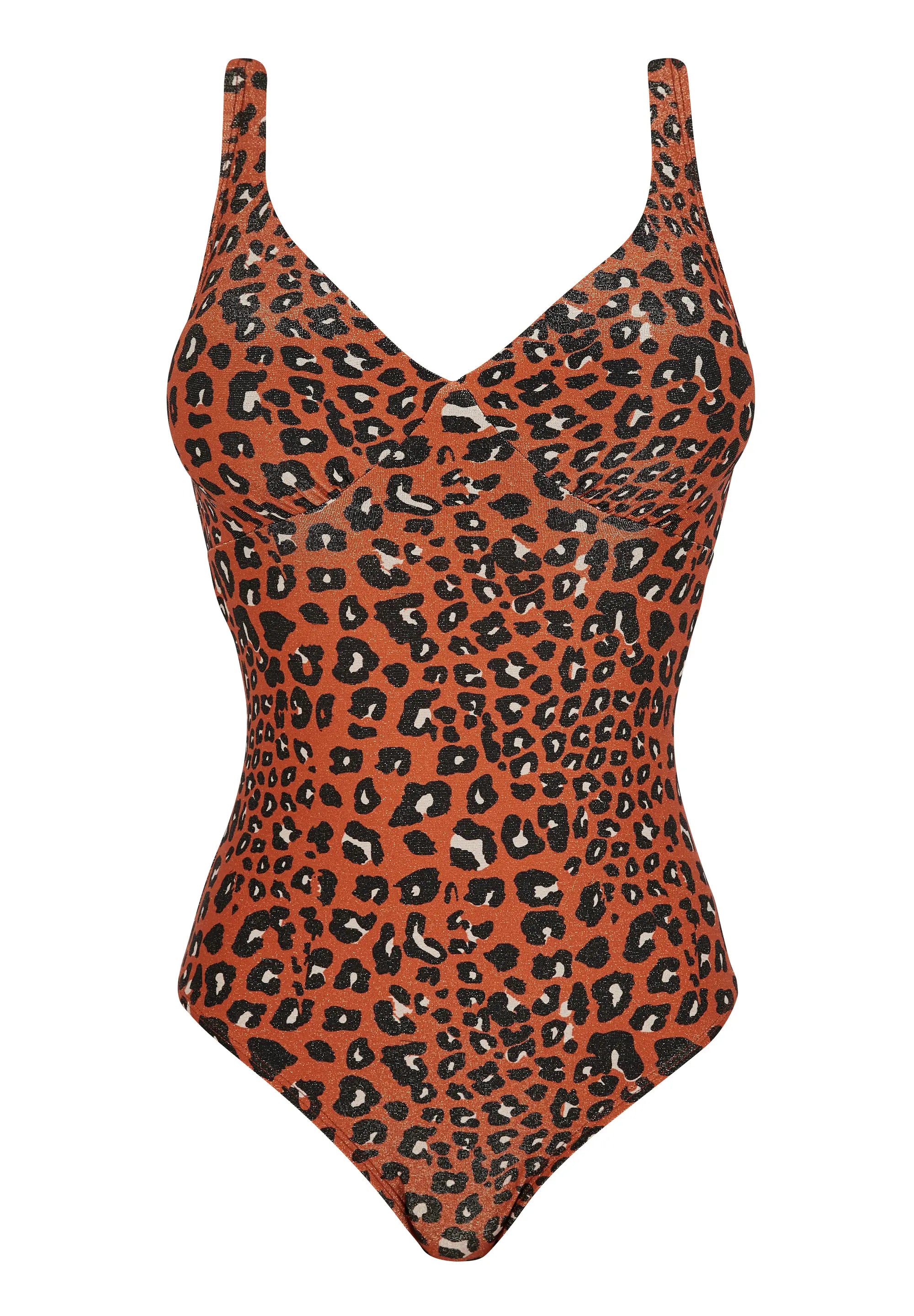 Maillot de bain une pièce avec coques Langkawi Animal Terracotta