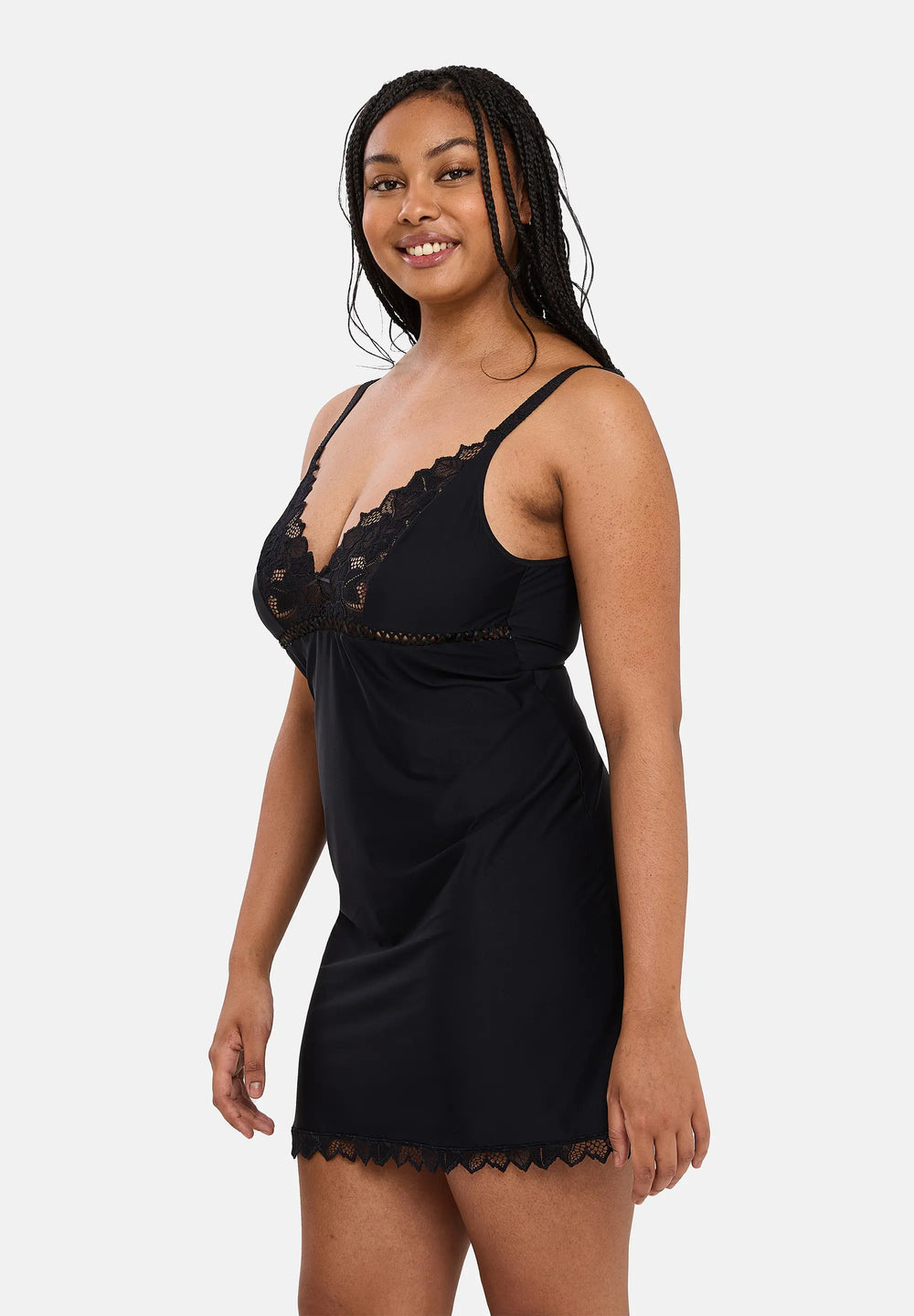 Nuisette Noire Dentelle NO EXCUSE Taille L/XL - Occasion En Excellent état, Très Sexy