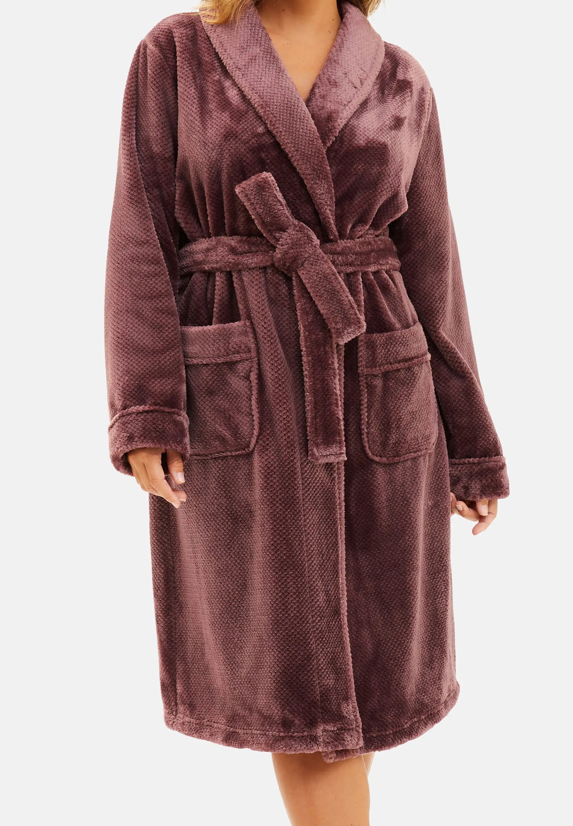 Peignoir polaire Dream Rose Taupe