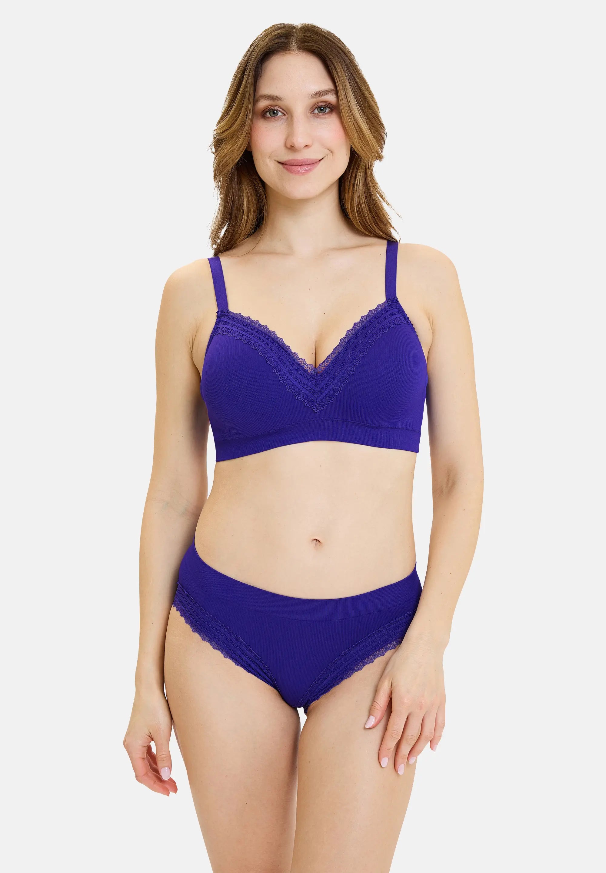 Lot de 2 slips Agathe Bleu Royal & Vert Tendre