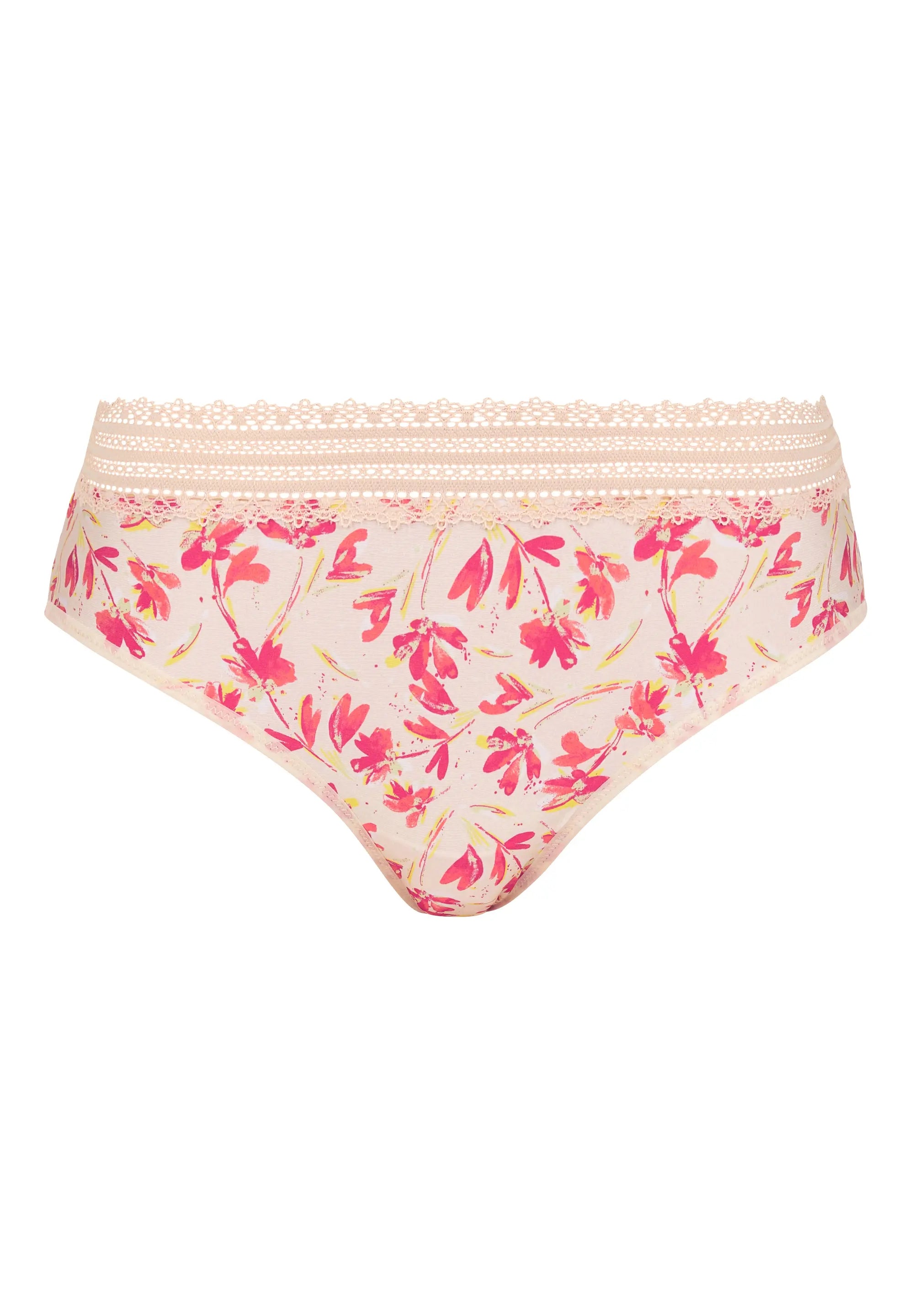 Slip Agathe Fantaisie Koraal Bloemen