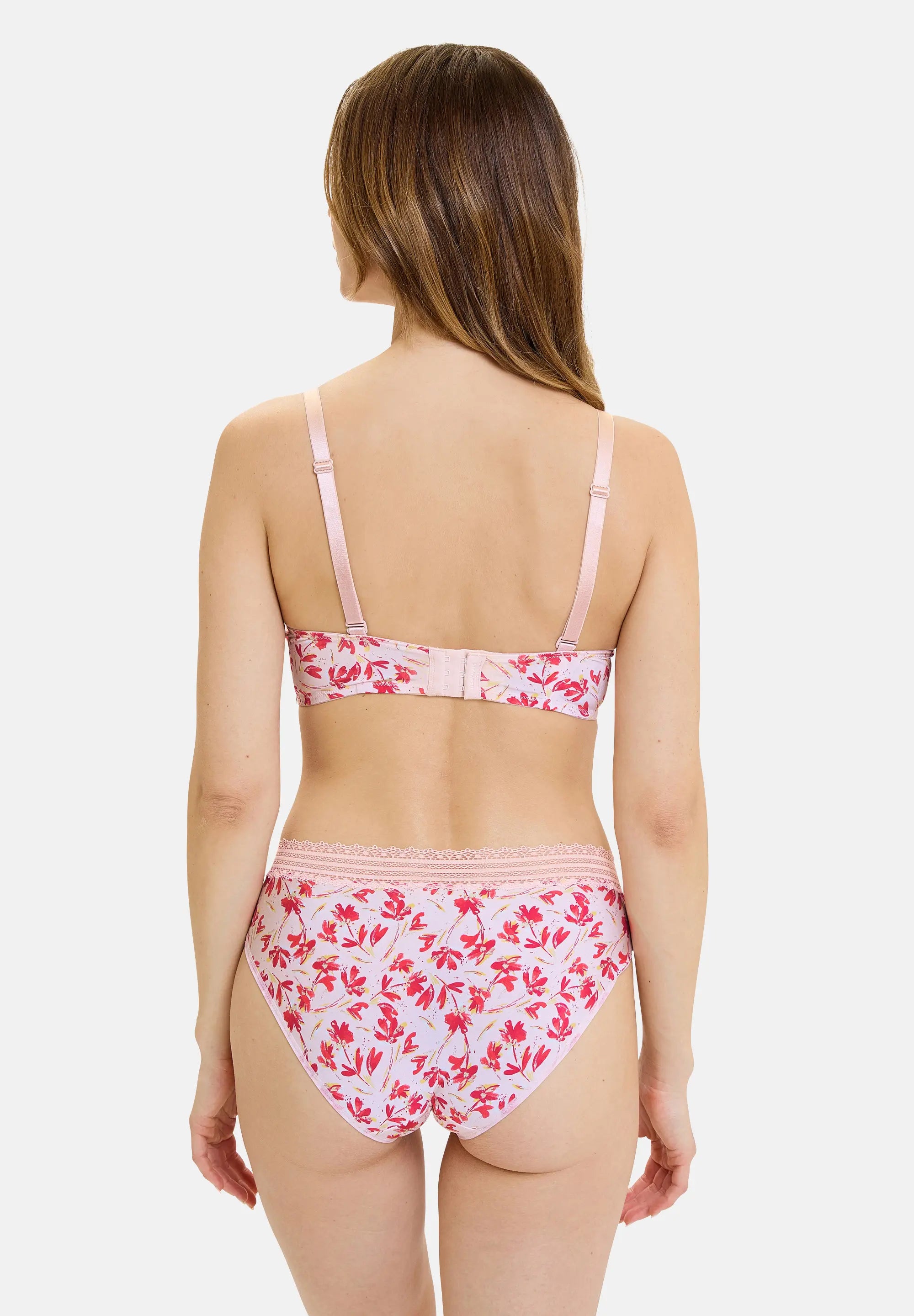 Slip Agathe Fantaisie Koraal Bloemen