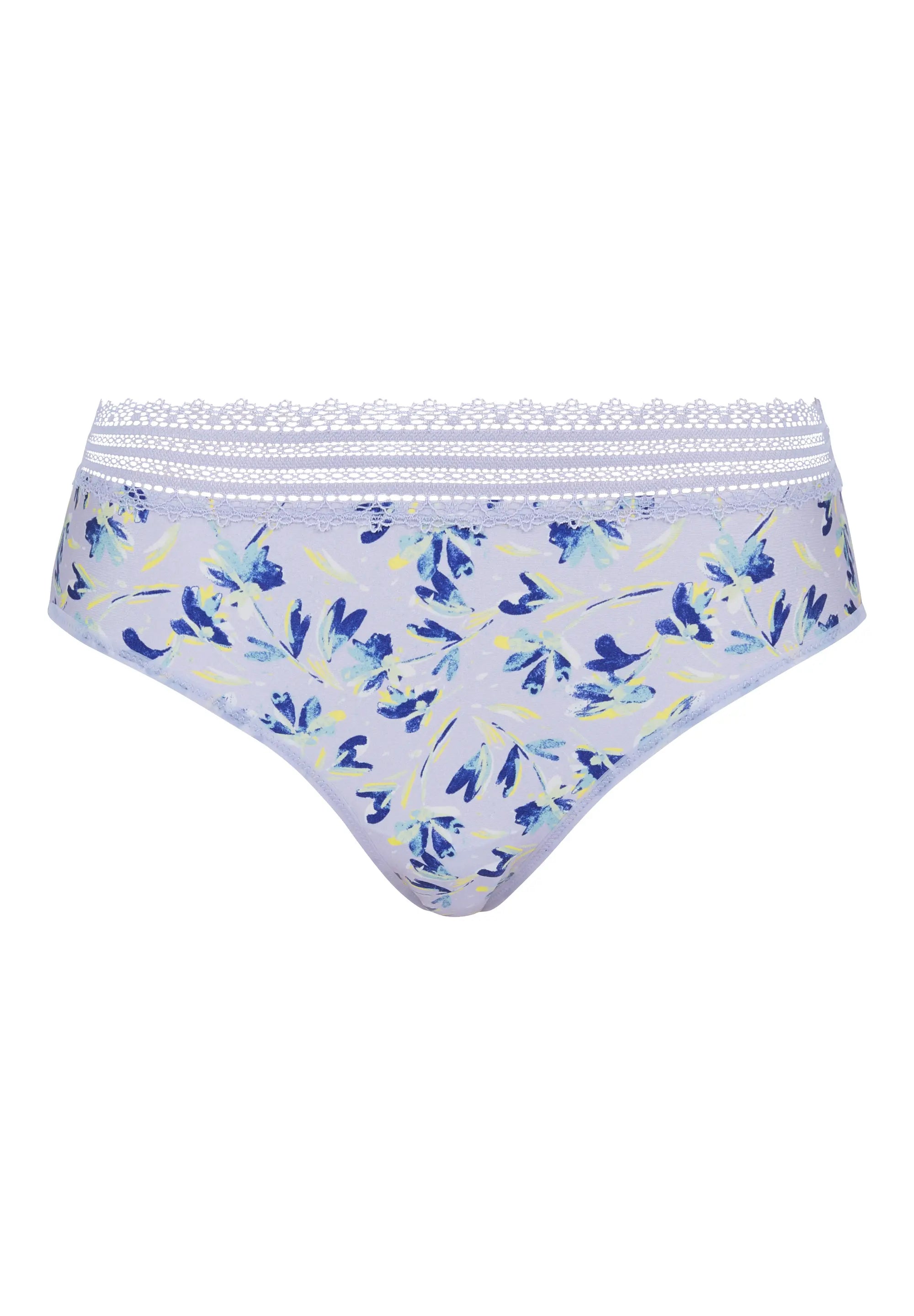 Slip Agathe Fantaisie Fleurs Mauves