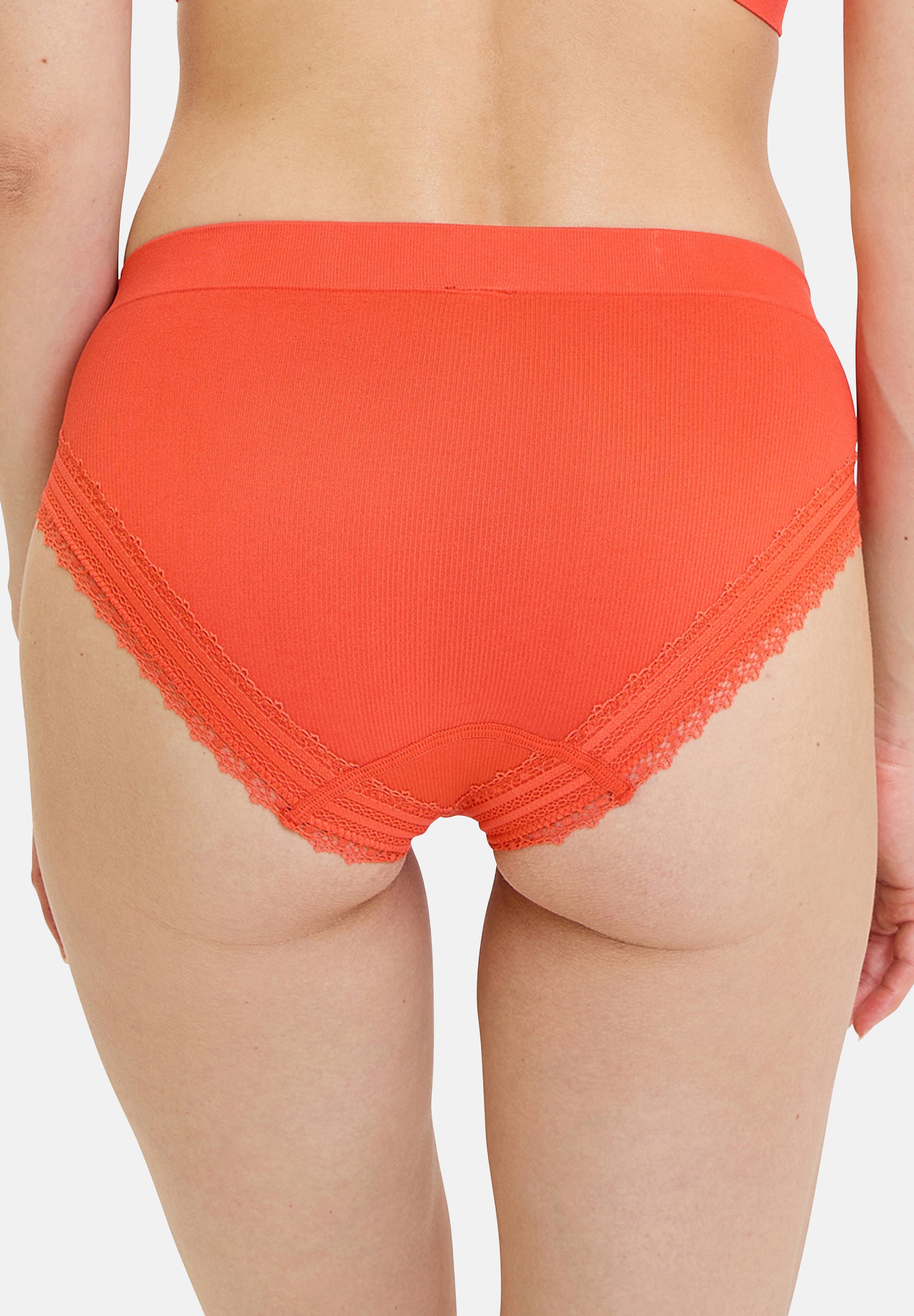 Lot de 2 slips Agathe Orange Corail & Vert Tendre