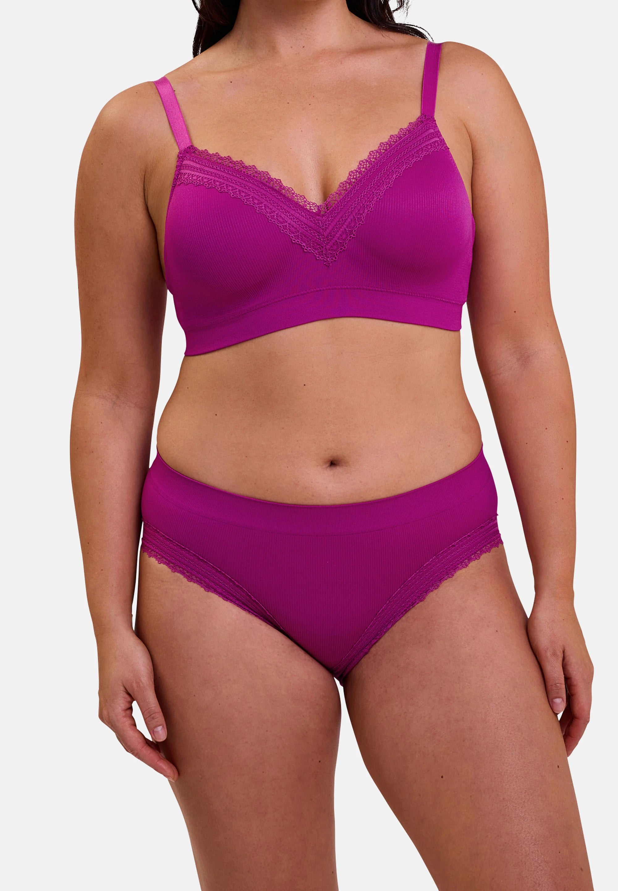 Lot de 2 brassières Agathe Jaune et Rose – vue de dos
