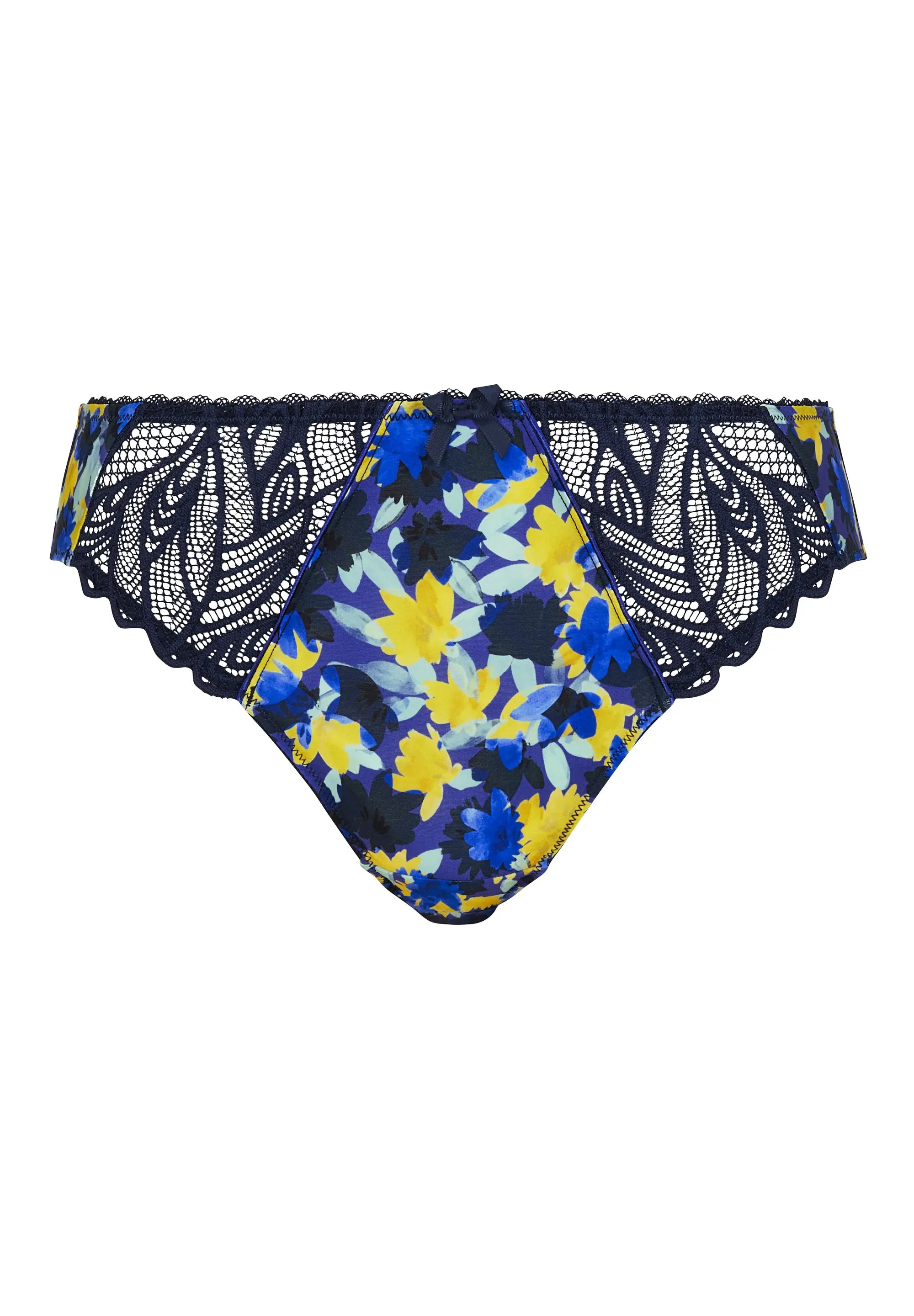Slip Célia Fleurs Bleues & Jaunes