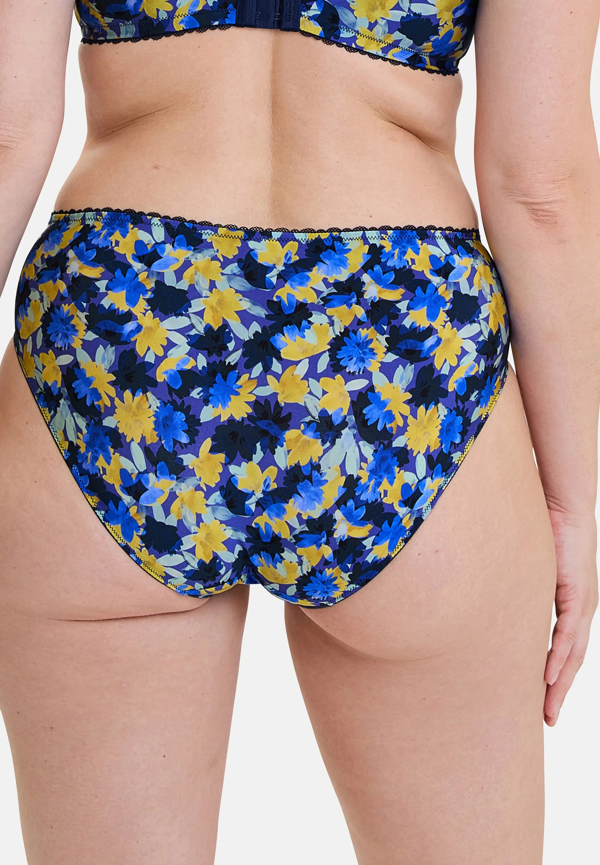 Slip Célia Fleurs Bleues & Jaunes