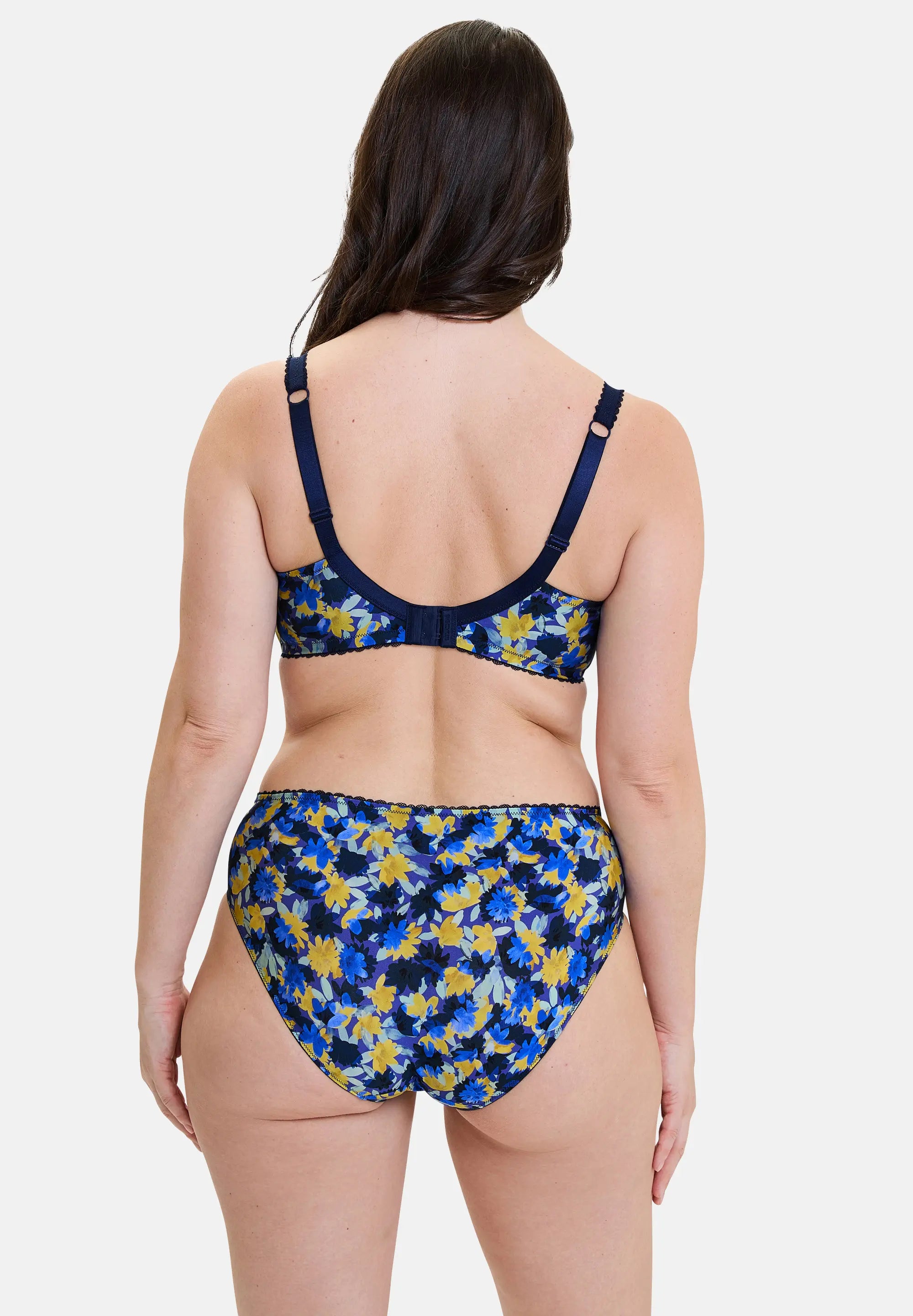Slip Célia Fleurs Bleues & Jaunes