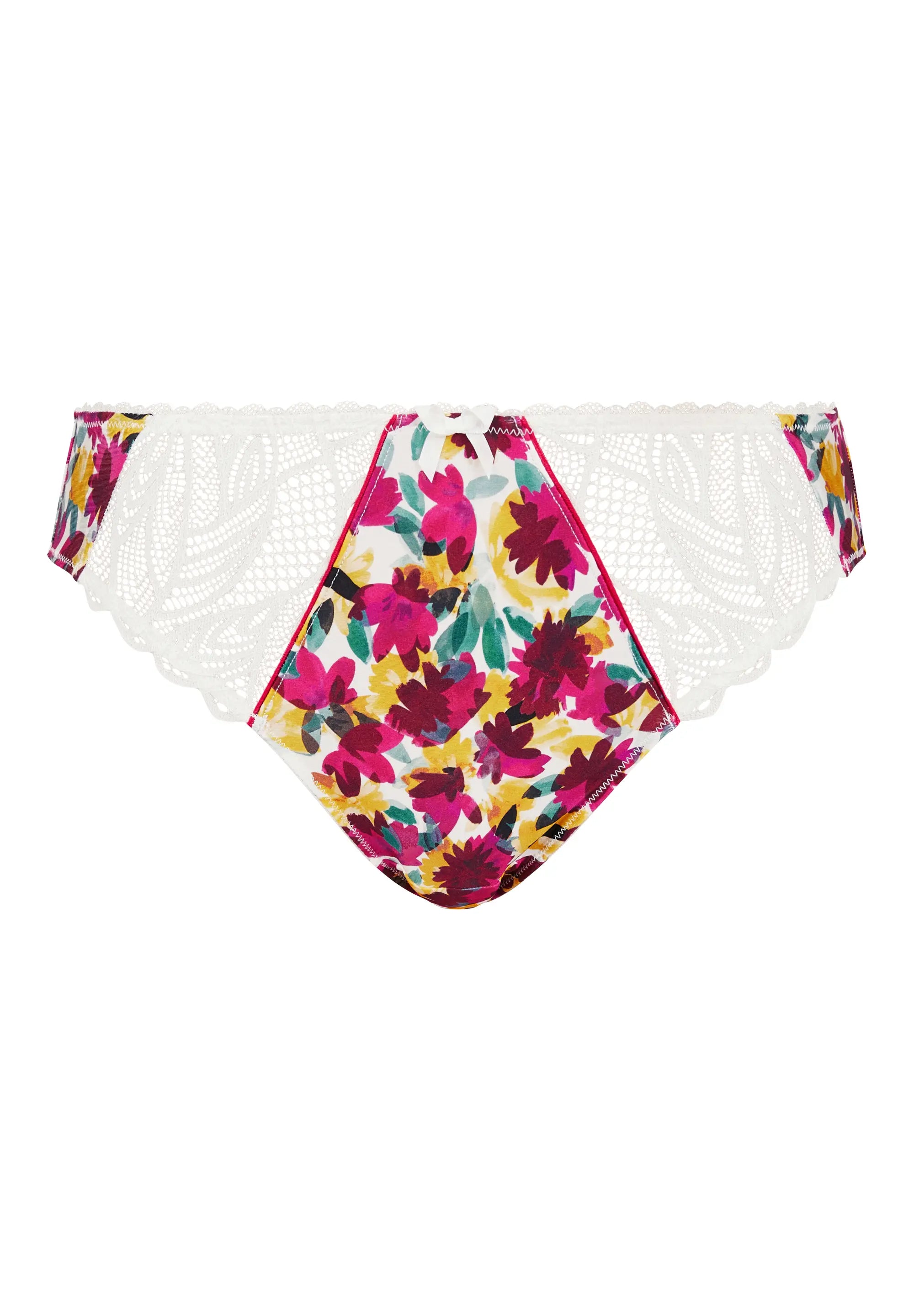 Slip Célia Fleurs Rouges & Jaunes