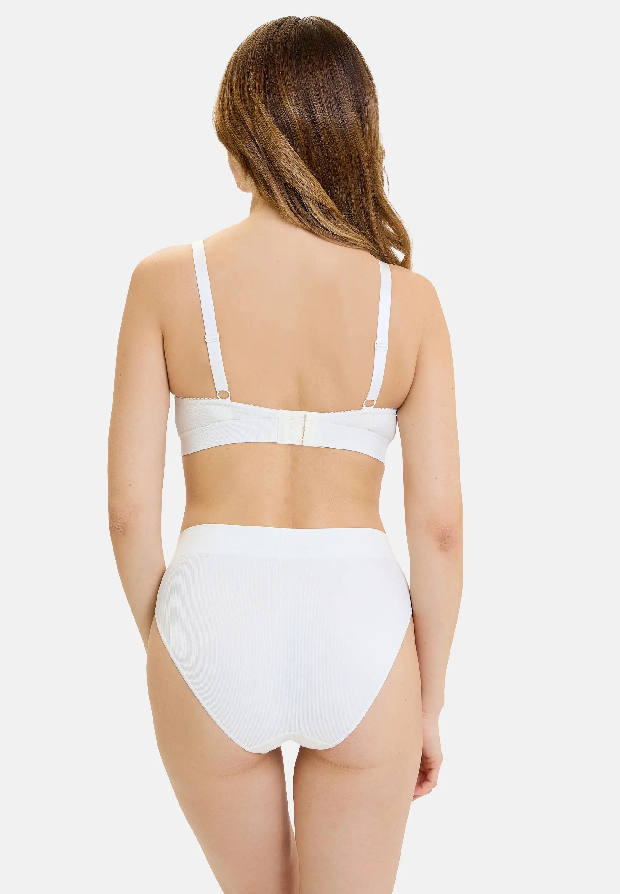 Lot de 2 slips midi Essentiel Confort Ivoire