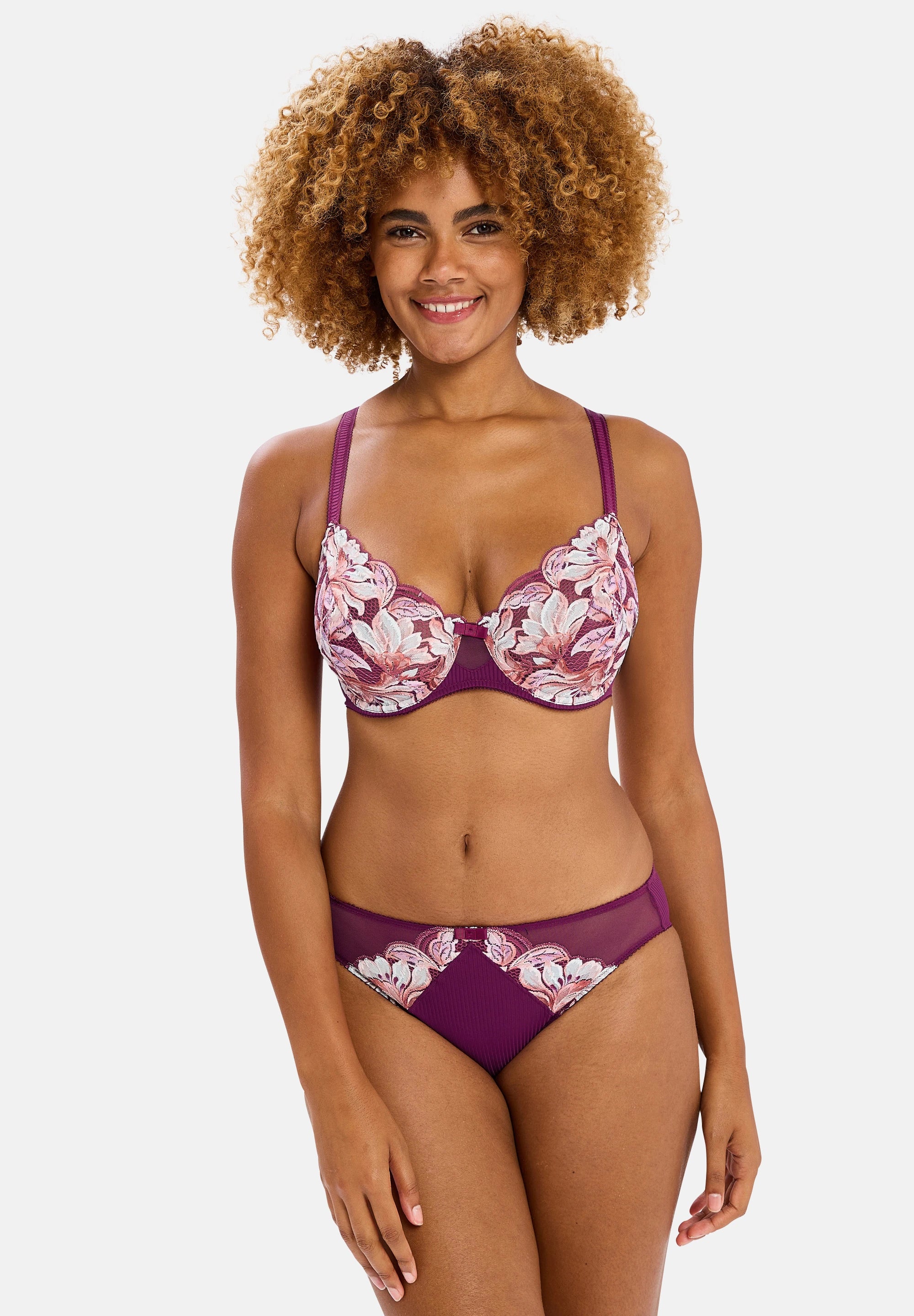 Slip Rosa Fantaisie Fleurs d'Automne Aquarelle