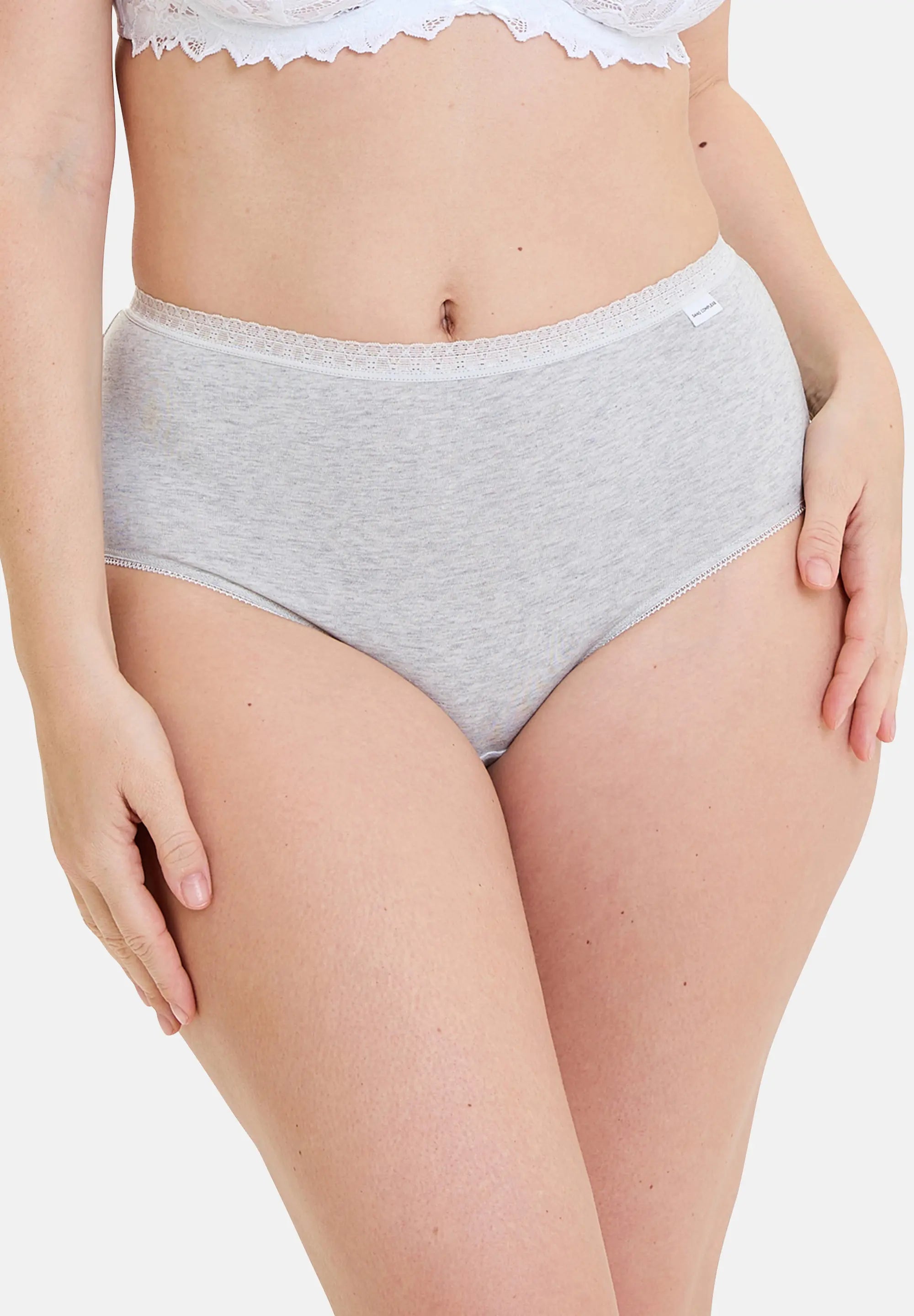 Slip - Lot de 2 Classique Coton Gris chiné