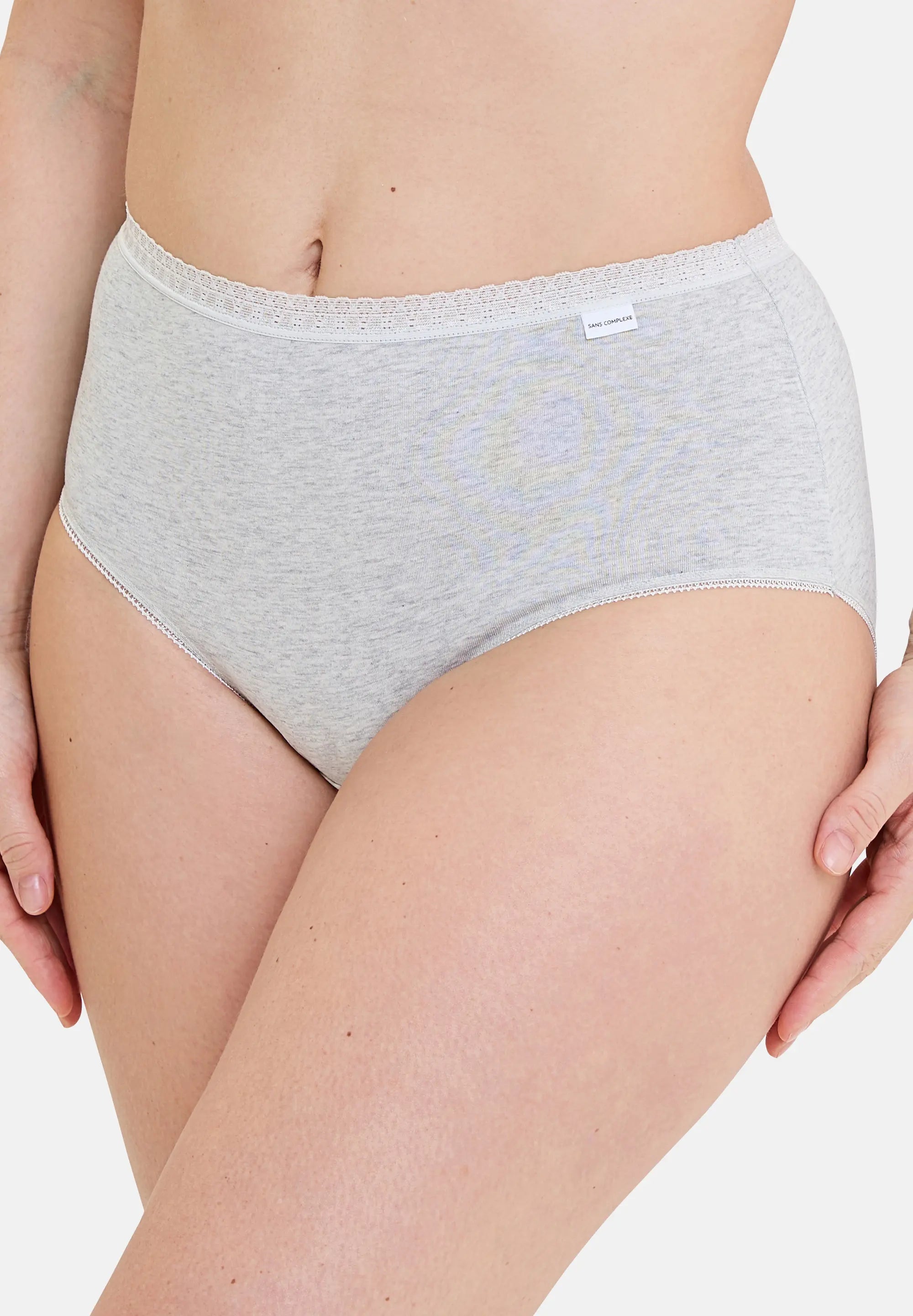 Slip - Lot de 2 Classique Coton Gris chiné