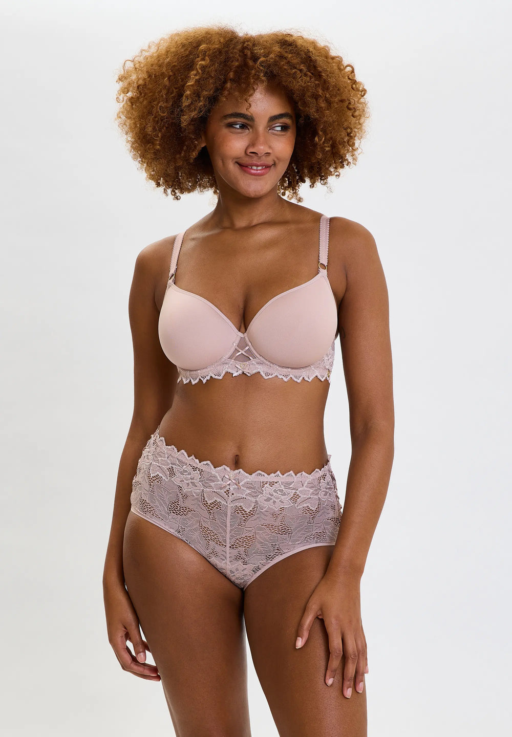 Collier émeraude Classique Gigi, or rose, 50 cm