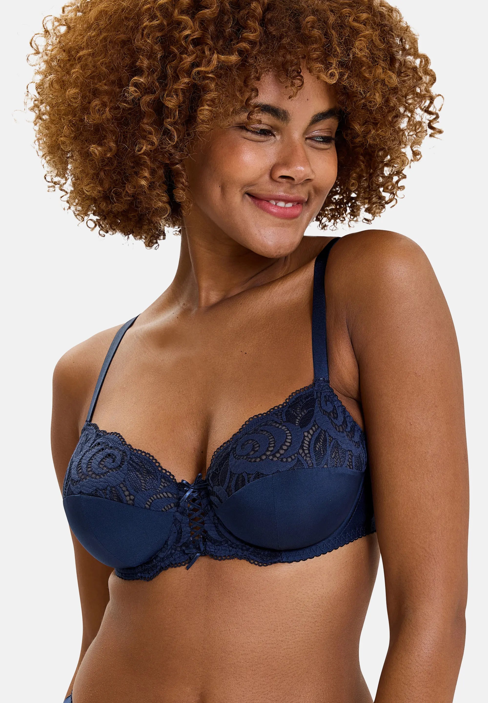 Soutien-gorge Grande Taille Avec Armature - Marque Frugue - Tissu Doux Respirant, Effet Lissant - Pour Confort Quotidien