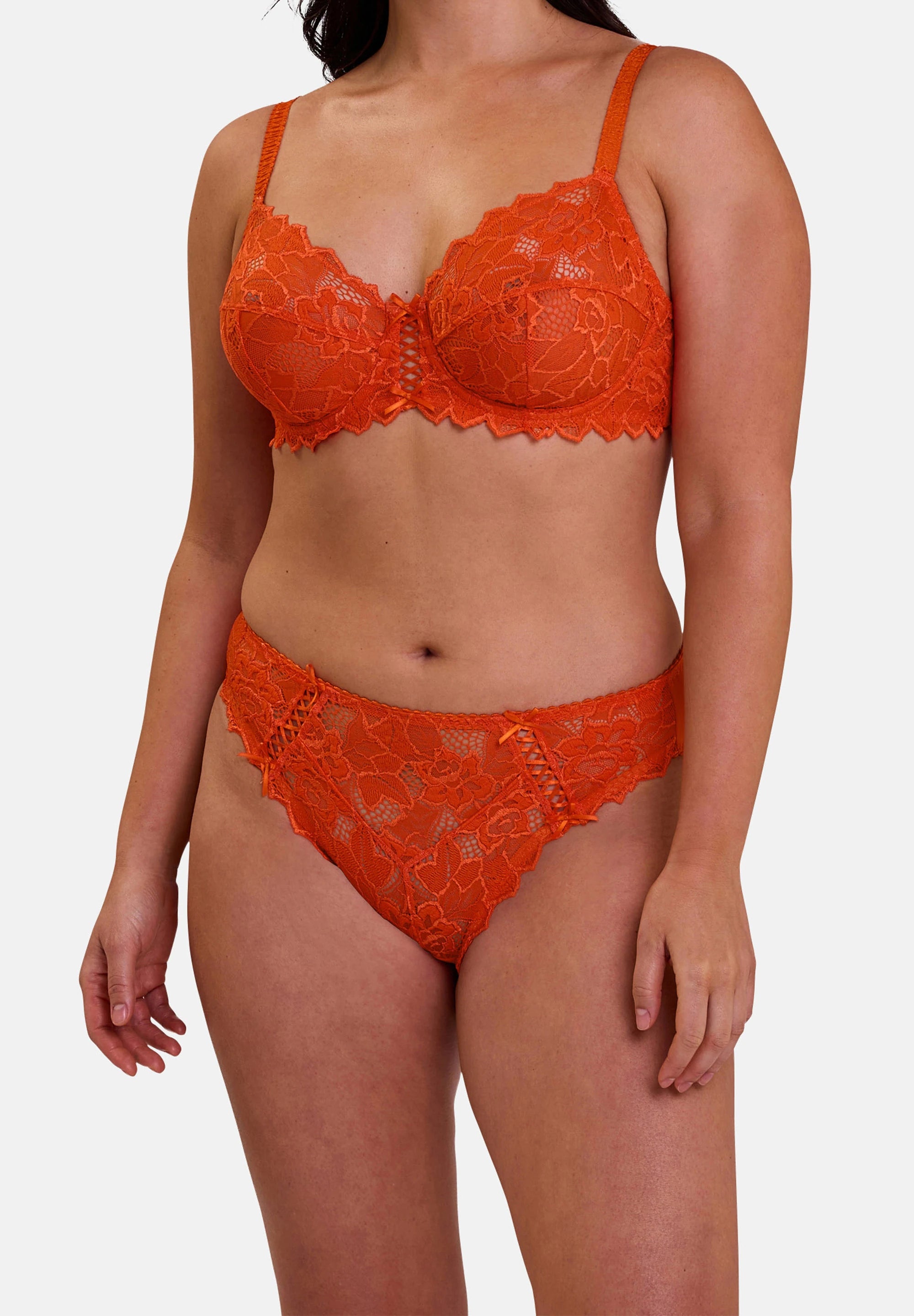 Arum Mandarin Orange Full-Cup Bra – Back View