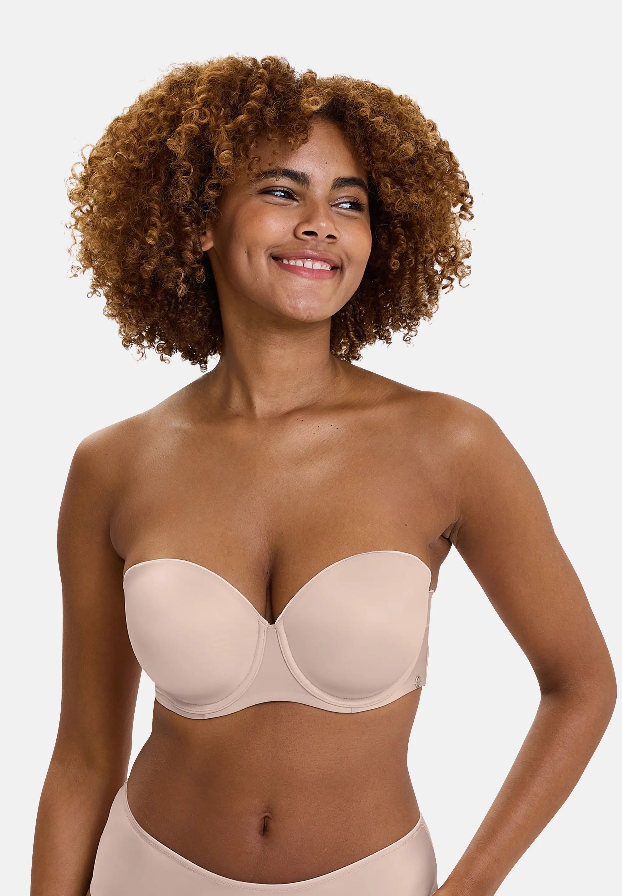 Soutien-gorge bandeau avec armatures Unseen Blush / Beige