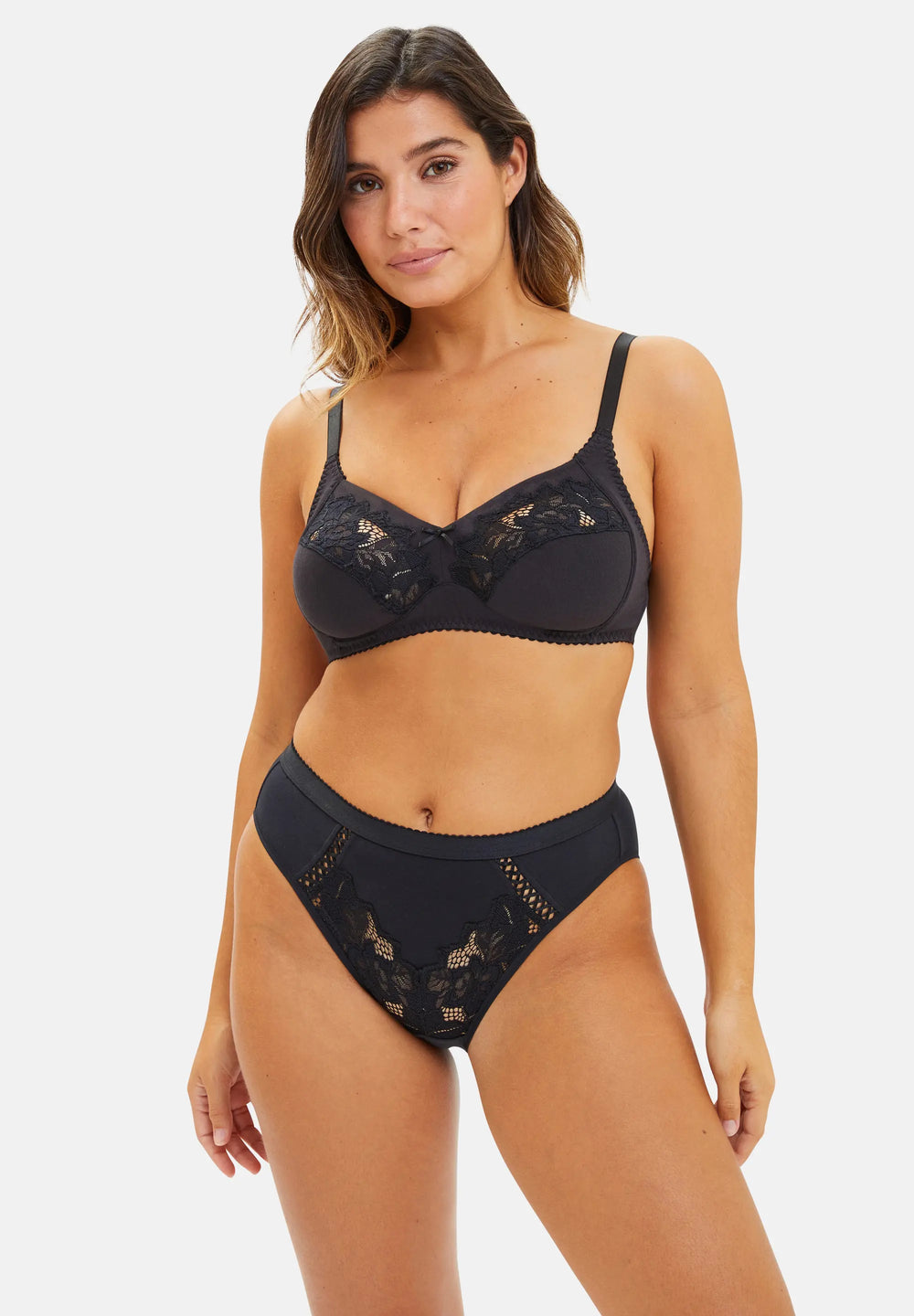 Soutien-gorge emboîtant Coton Plus sans armatures Coton d'Arum Noir