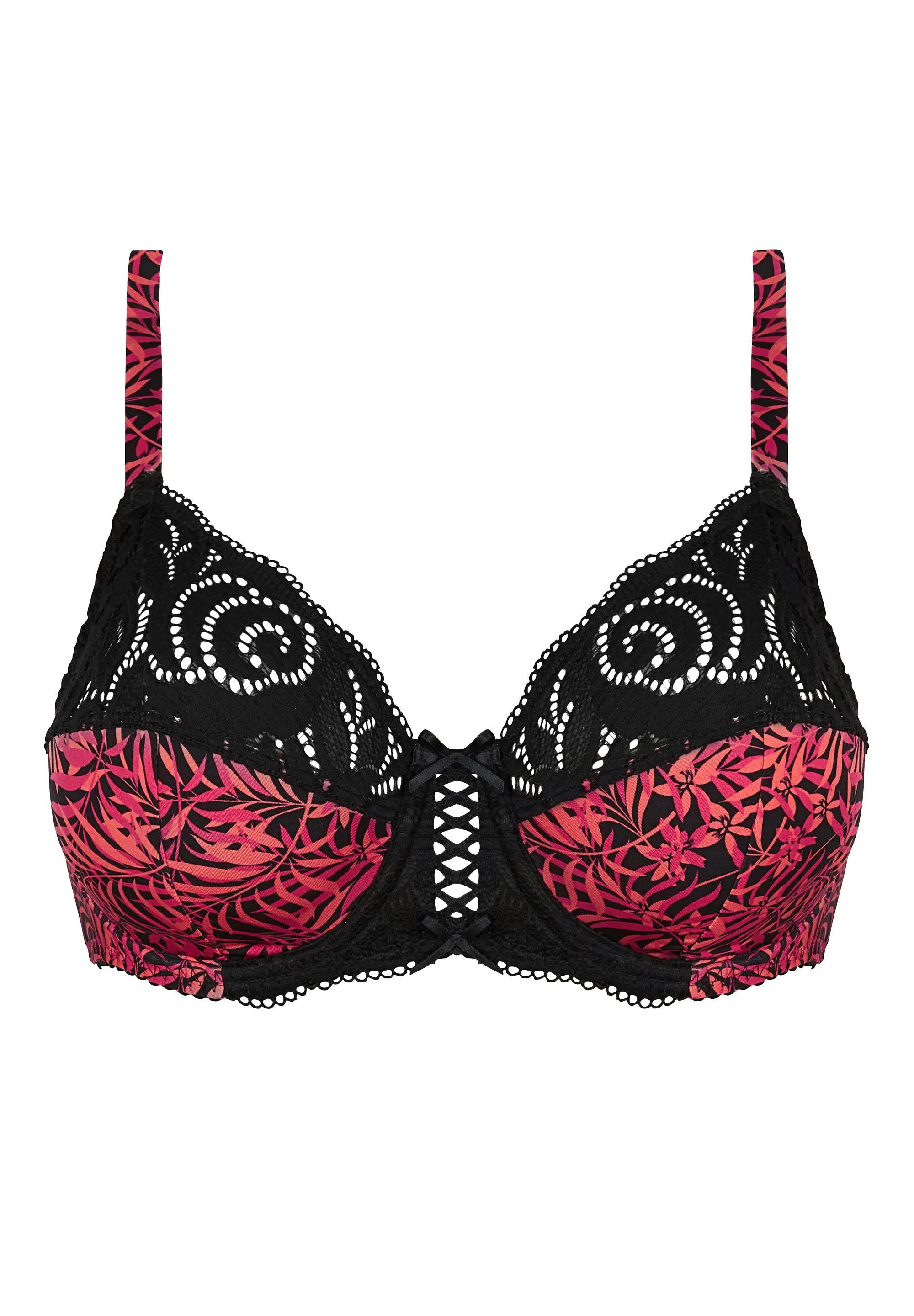 Soutien-gorge emboîtant Amélie Print Feuillage Corail