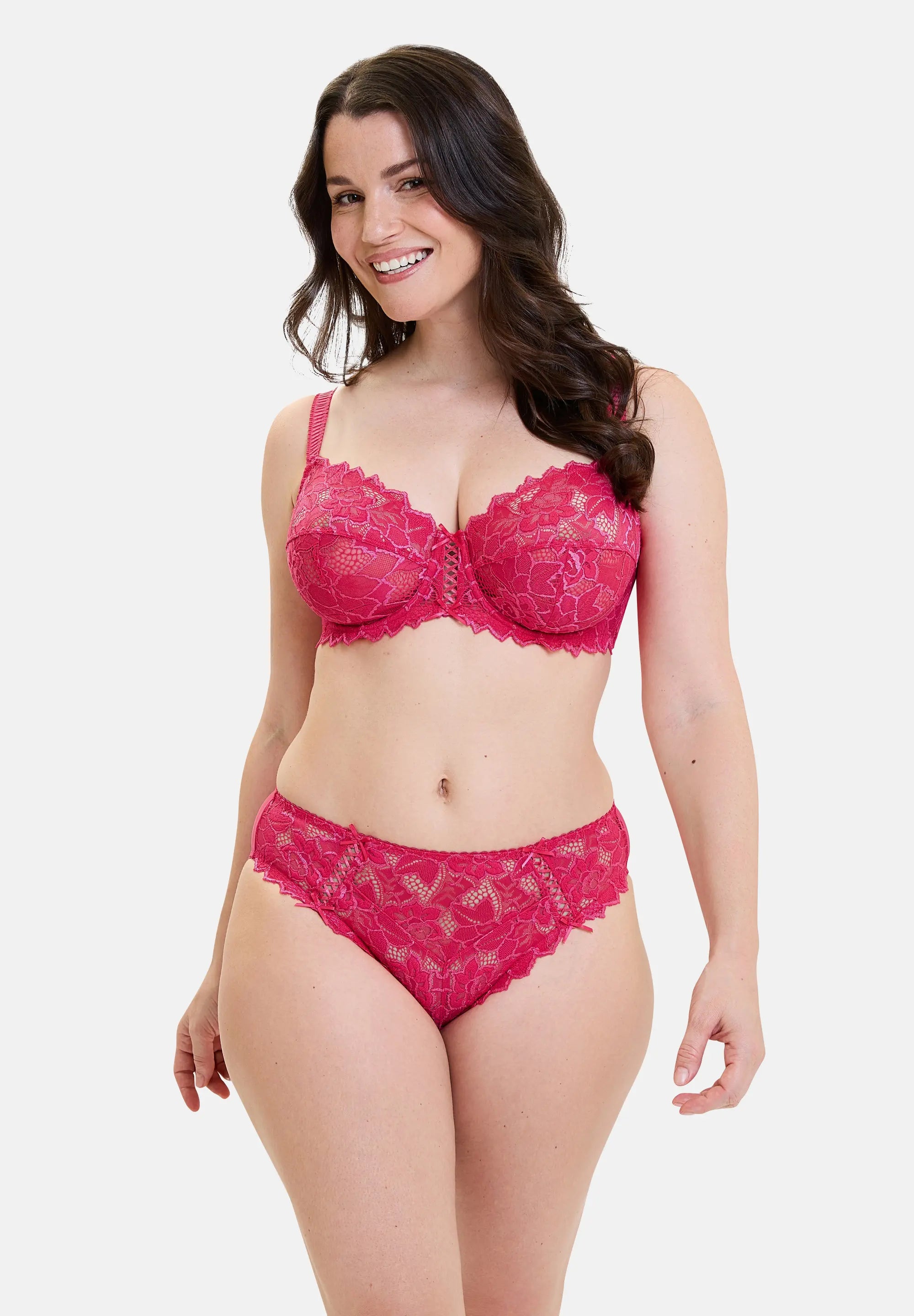 Lot de 3 soutiens-gorge Trio Arum Rose Fluo, Jaune Citron & Bleu Royal