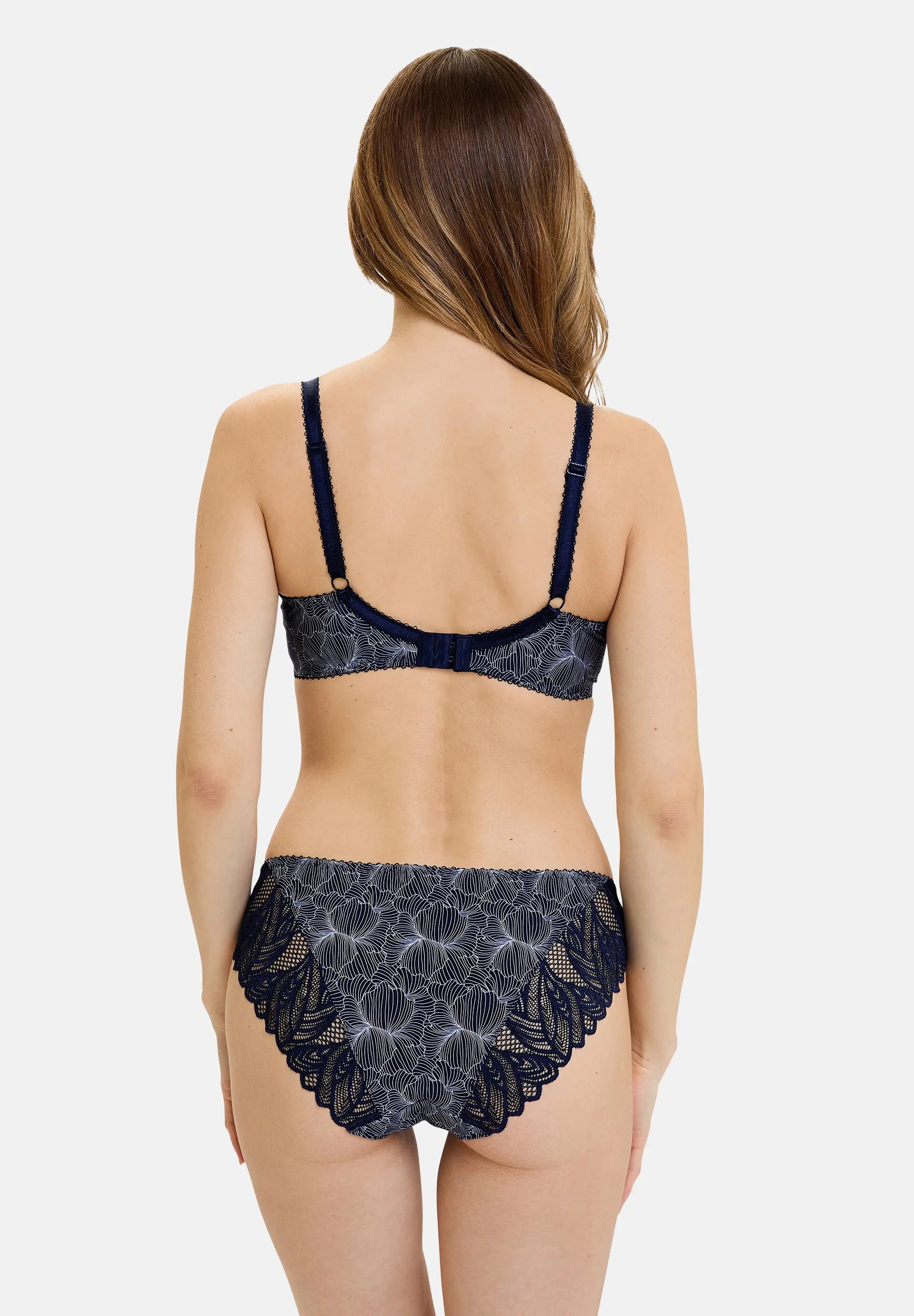 Volle Cup BH Sabrina Marineblauw Koraal