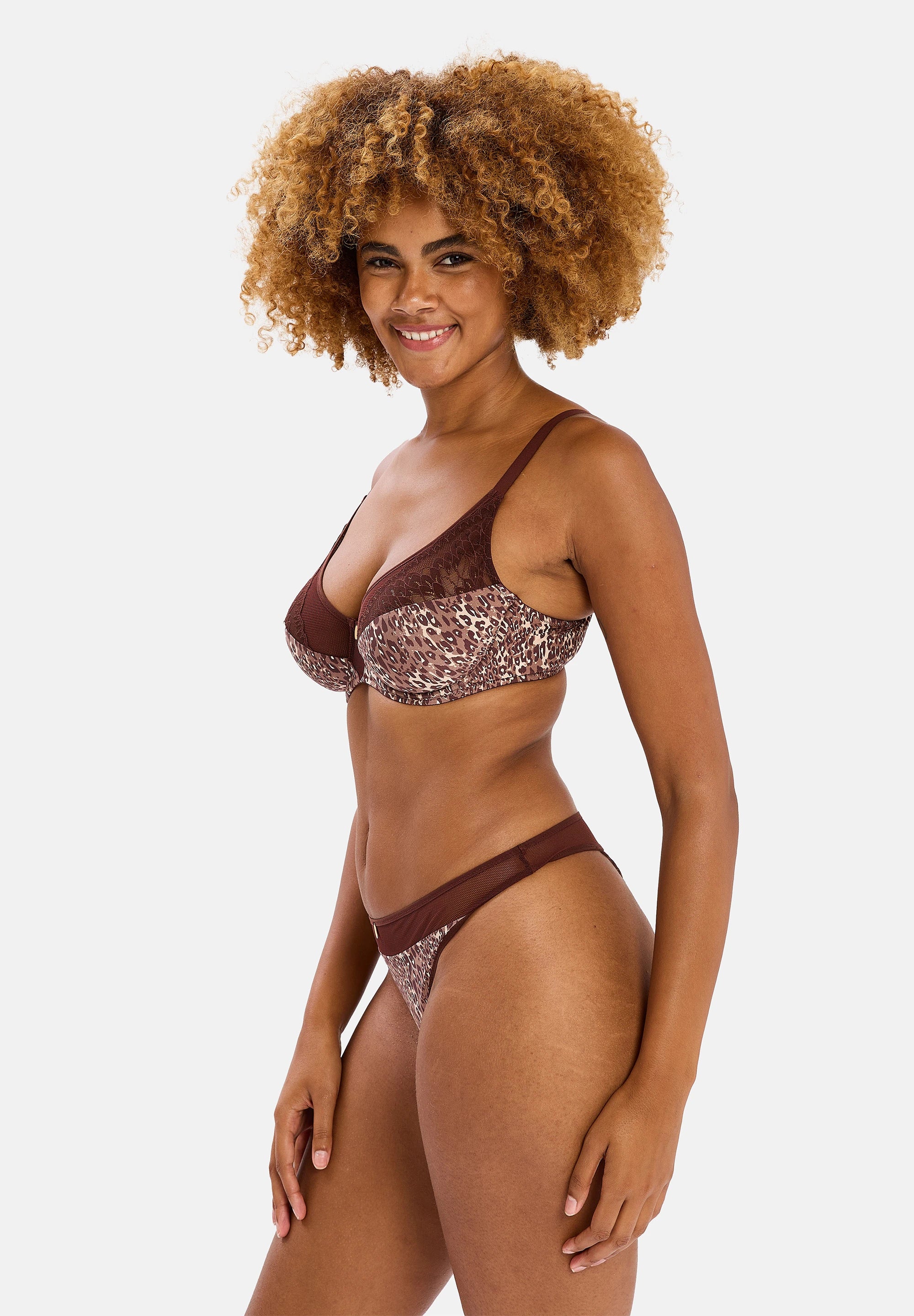 String Naia Guépard Chocolat