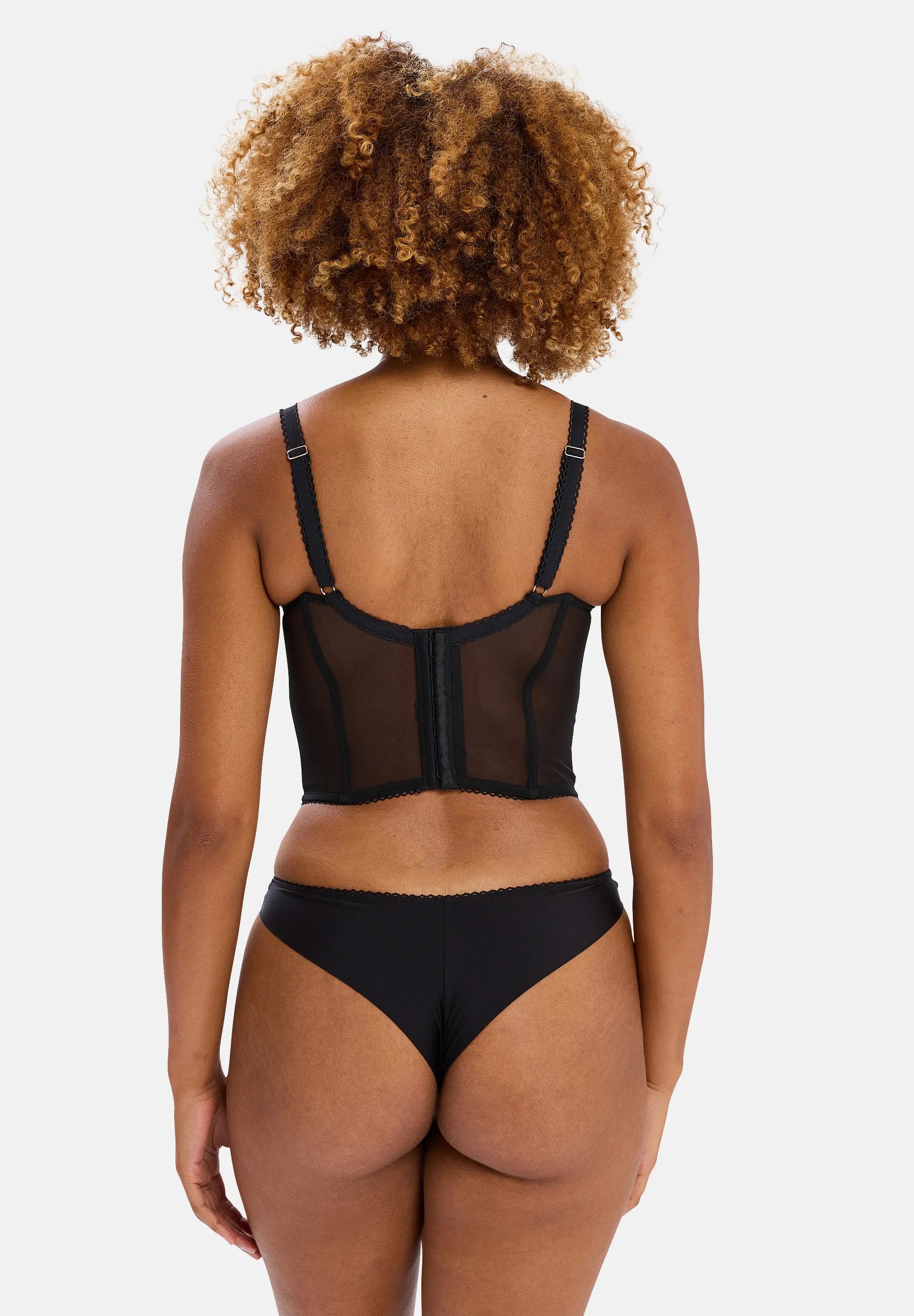 Désiré Black Set with tanga and Stockings