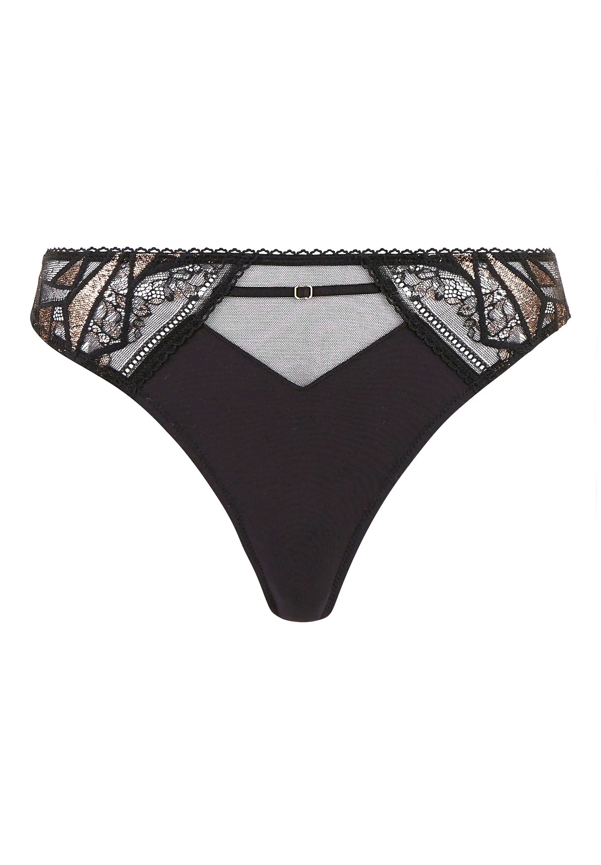 Tanga Désiré Zwart Lurex